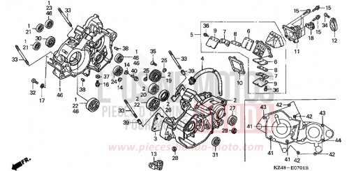 CRANKCASE (CR125R3,4) CR125R3 de 2003